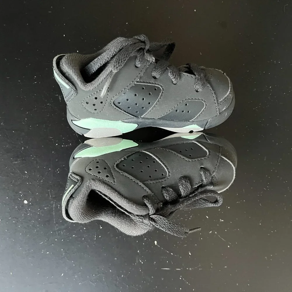 Jordan Nike Toddler Retro 6 Low Mint Foam Shoes Sneakers Sz 5C Style 768885-015 - Picture 7 of 11